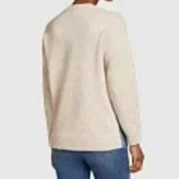 EDDIE BAUER WOMEN'S MT. ALTITUDE CREWNECK SWEATER OVERSIZED RELAXED FIT XS - Picture 2 of 8